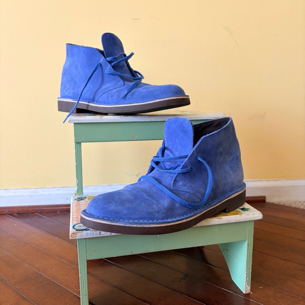 Clarks Royal Blue Suede Men's Chukka Boots